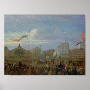 Póster Queen Victoria Arriving at the Gare de l'Est