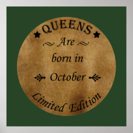 Póster Queens nació en octubre