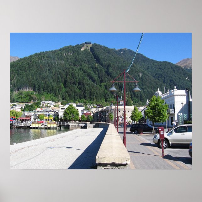 Póster Queenstown, Otago, Nueva Zelandia (Frente)