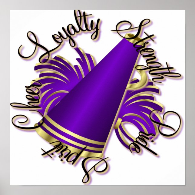 Póster Quejas moradas y cualidades de oro (Frente)