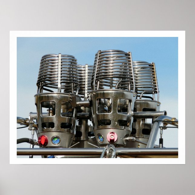 Póster Quemadores de globos de aire caliente (Frente)