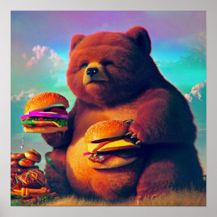 Póster Quemadores De Oso De Chubby