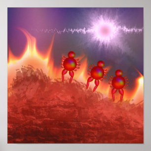 Póster Quemadura Fría