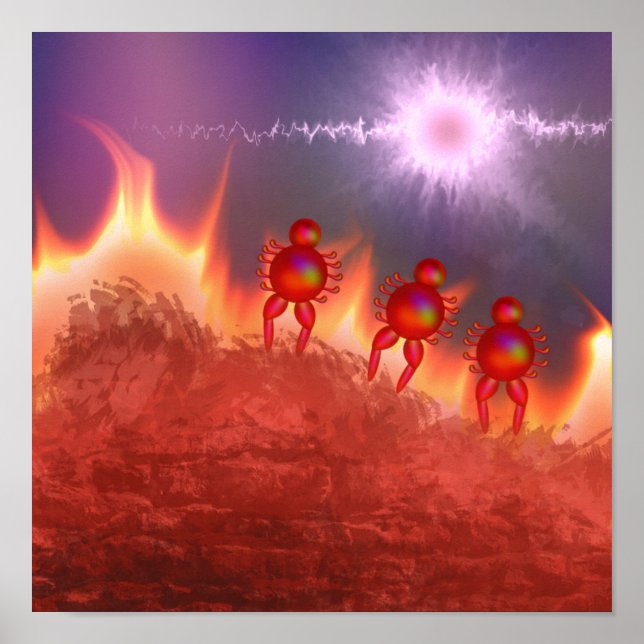 Póster Quemadura Fría (Frente)