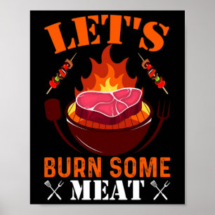 Póster Quememos carne
