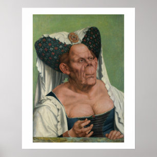 Póster Quentin Massys, la duquesa fea, Ca 1525