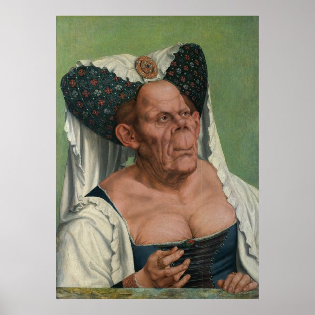 Póster Quentin Massys - Una anciana grotesca, 1515 (Frente)