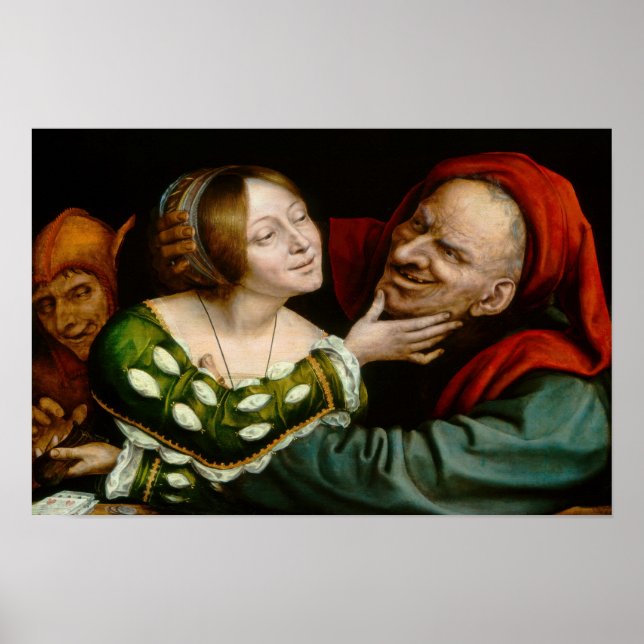 Póster Quentin Matsys - Amantes bien avenidos (Frente)