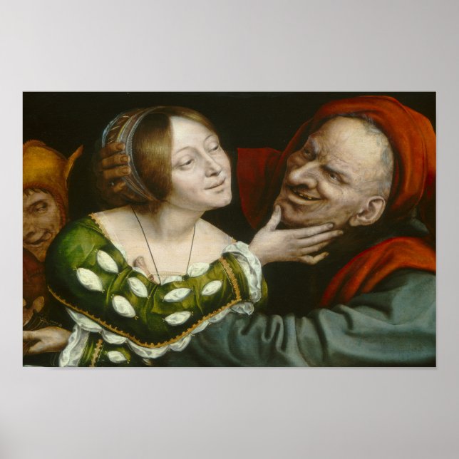 Póster Quentin Matsys - Amantes Ill-Matched (Frente)