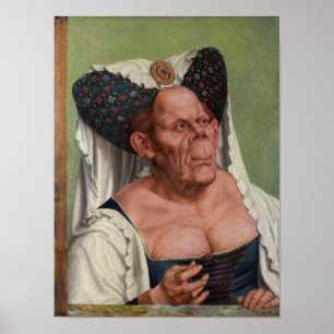 Póster Quentin Matsys - Una anciana grotesca