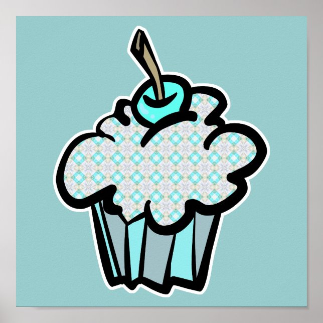 Póster quequitos helados de copas de nieve (Frente)