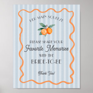 Póster Querida Azul Squeeze Principal Recuerdos Favoritos