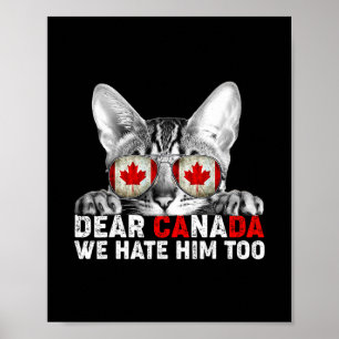 Póster Querida Canadá También Lo Odiamos Política Anti Tr