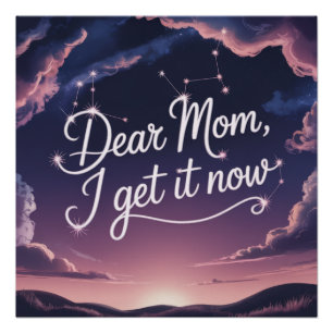 Póster Querida Mamá, Ahora Lo Entiendo