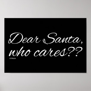 PÓSTER QUERIDA SANTA, ¿A QUIÉN LE IMPORTA?