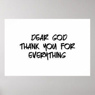 PÓSTER QUERIDO DIOS GRACIAS POR TODO