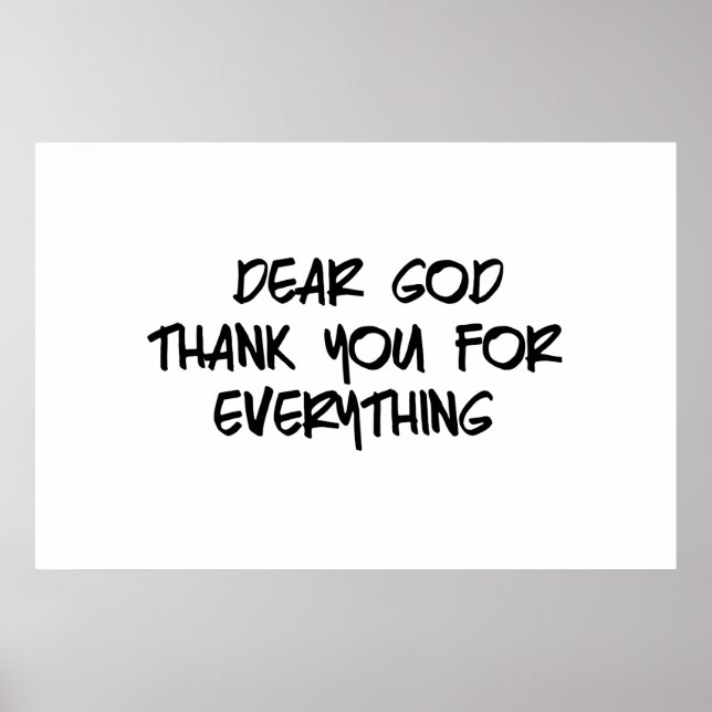 PÓSTER QUERIDO DIOS GRACIAS POR TODO (Frente)