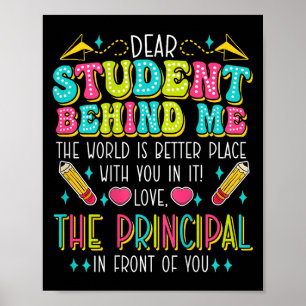 Póster Querido estudiante detrás de mí principal programa