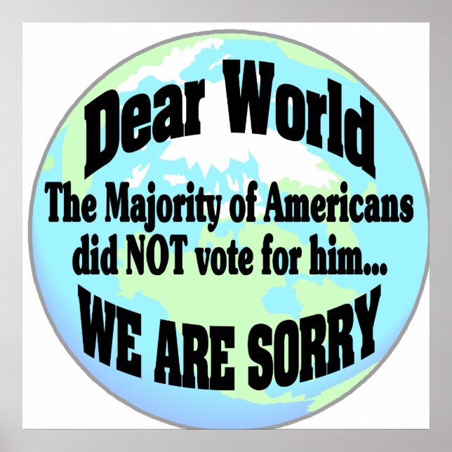 Póster querido mundo (Frente)