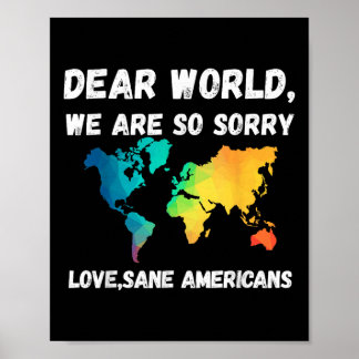 Póster Querido mundo, lo siento