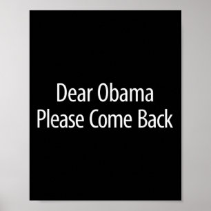 Póster Querido Obama - Por Favor, Vuelve -