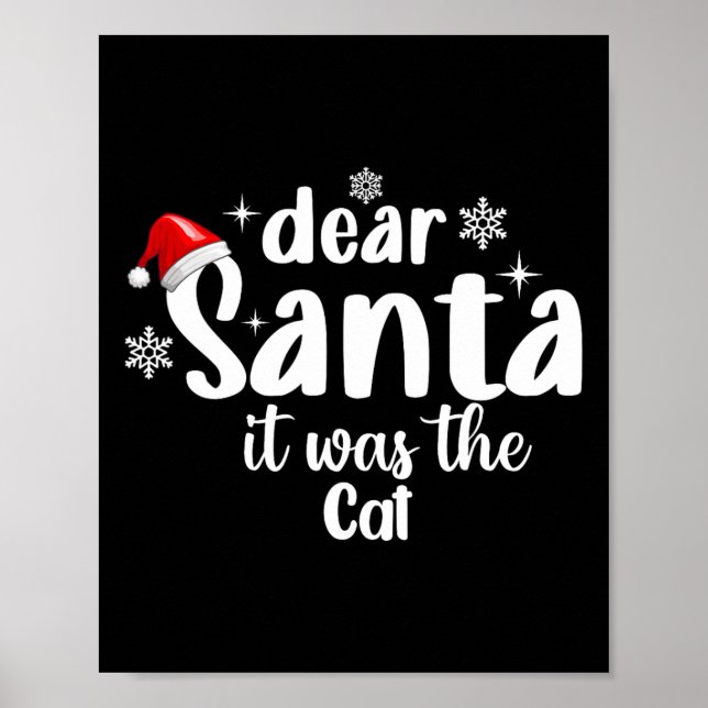 Póster Querido Papá Noel, Eran Navidades Graciosos (Frente)