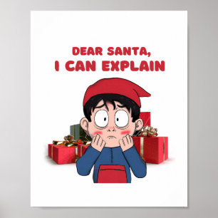 Póster Querido Santa, puedo explicar el diseño de los Nav