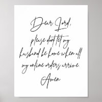 Querido Señor, Por Favor, No Deje Que Mi Esposo Es