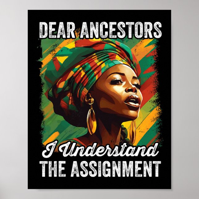 Póster Queridos Ancestores Entiendo El 11 De Junio Ignora (Frente)