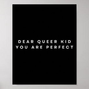 Póster Queridos niños queer transgreden los derechos de l