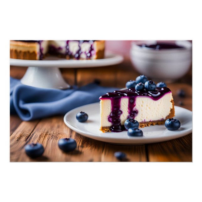 Póster Quesecake Blueberry (Anverso)