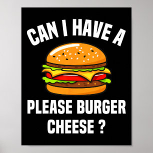 Póster Queso de hamburguesa Quese Bbq Funny Sa