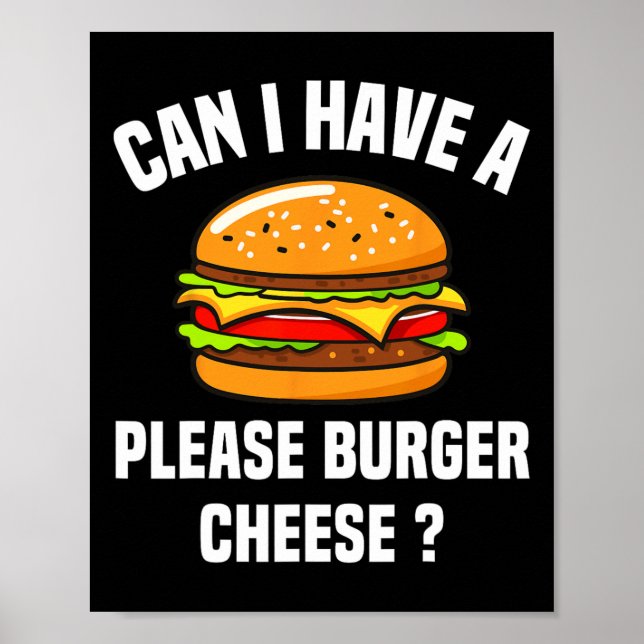 Póster Queso de hamburguesa Quese Bbq Funny Sa (Frente)