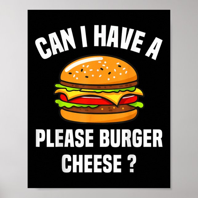 Póster Queso de hamburguesa Quese Bbq Funny Sa (Frente)