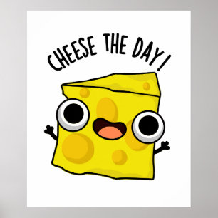 Póster Queso El Día Graciosos Puntitos De Comida