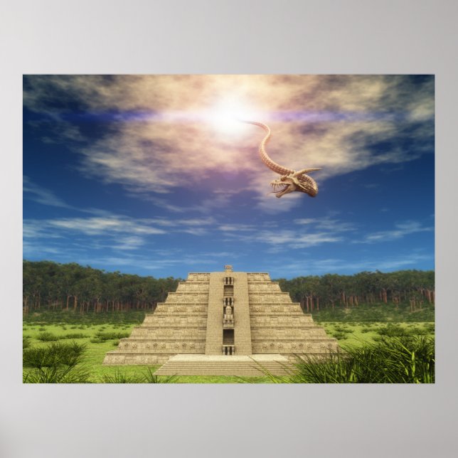 Póster Quetzalcoatl Descending 002 (Frente)