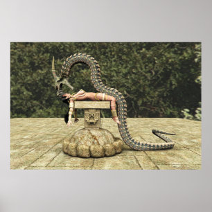 Póster Quetzalcoatl que desciende 003
