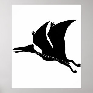 Póster Quetzalcoatlus Pterosaur Plaza Prehistórica