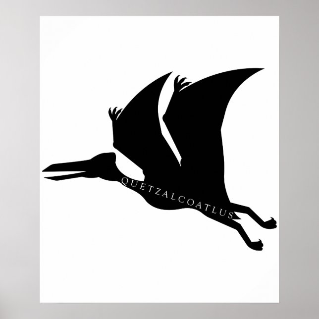 Póster Quetzalcoatlus Pterosaur Plaza Prehistórica (Frente)