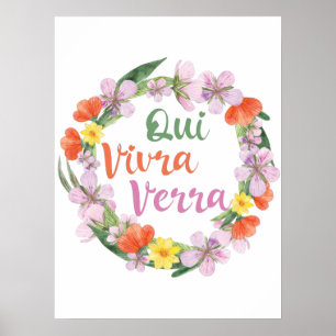 Póster Qui Vivra Verra