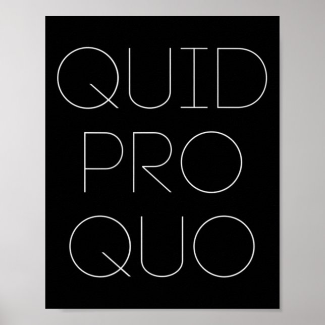 Póster Quid Pro Quo  (Frente)
