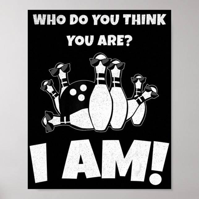 Póster ¿Quién Crees Que Eres Un Bote Vintage? (Frente)