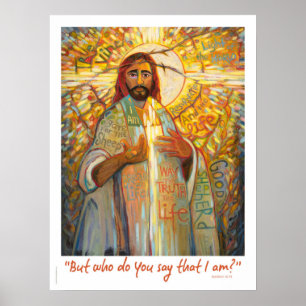 Póster ¿Quién dices que soy, Poster de Jesús de 18 x 24 p