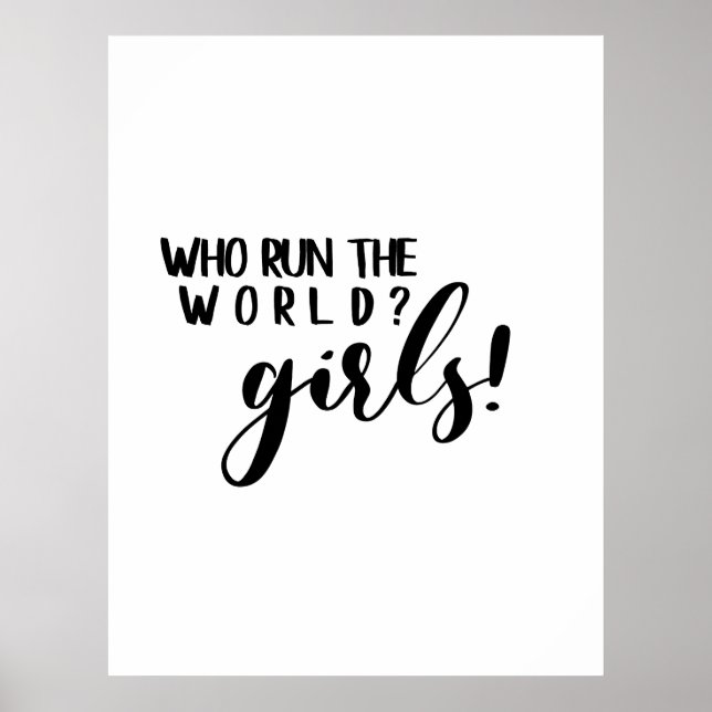Póster ¡Quién dirige a los Chicas del mundo! (Frente)