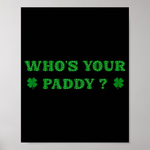 Póster ¿Quién es paddy 2026 cita divertida día de san pat