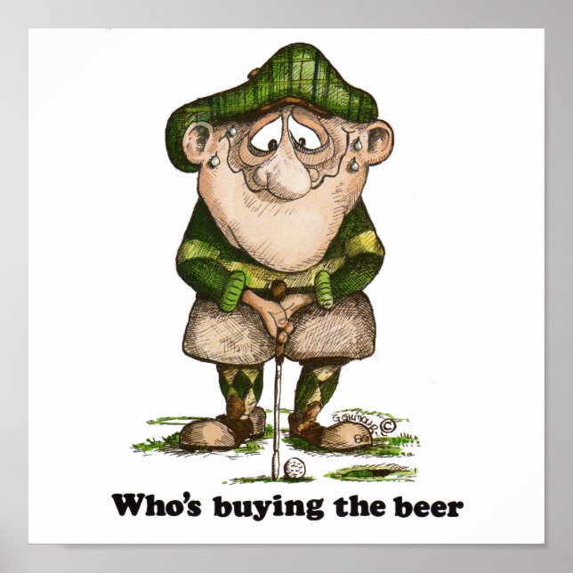 Póster Quién está comprando la cerveza (Frente)