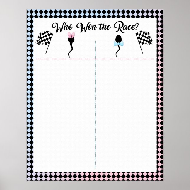 Póster ¿Quién ganó el esperma de la carrera electoral? (Frente)