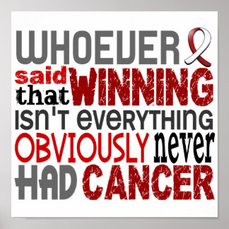 Póster Quien Haya Dicho Cáncer De Cabeza Y Cuello