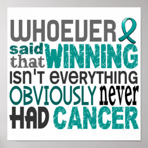 Póster Quien haya dicho cáncer de ovario