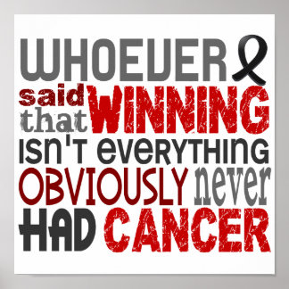 Póster Quien haya dicho cáncer de piel